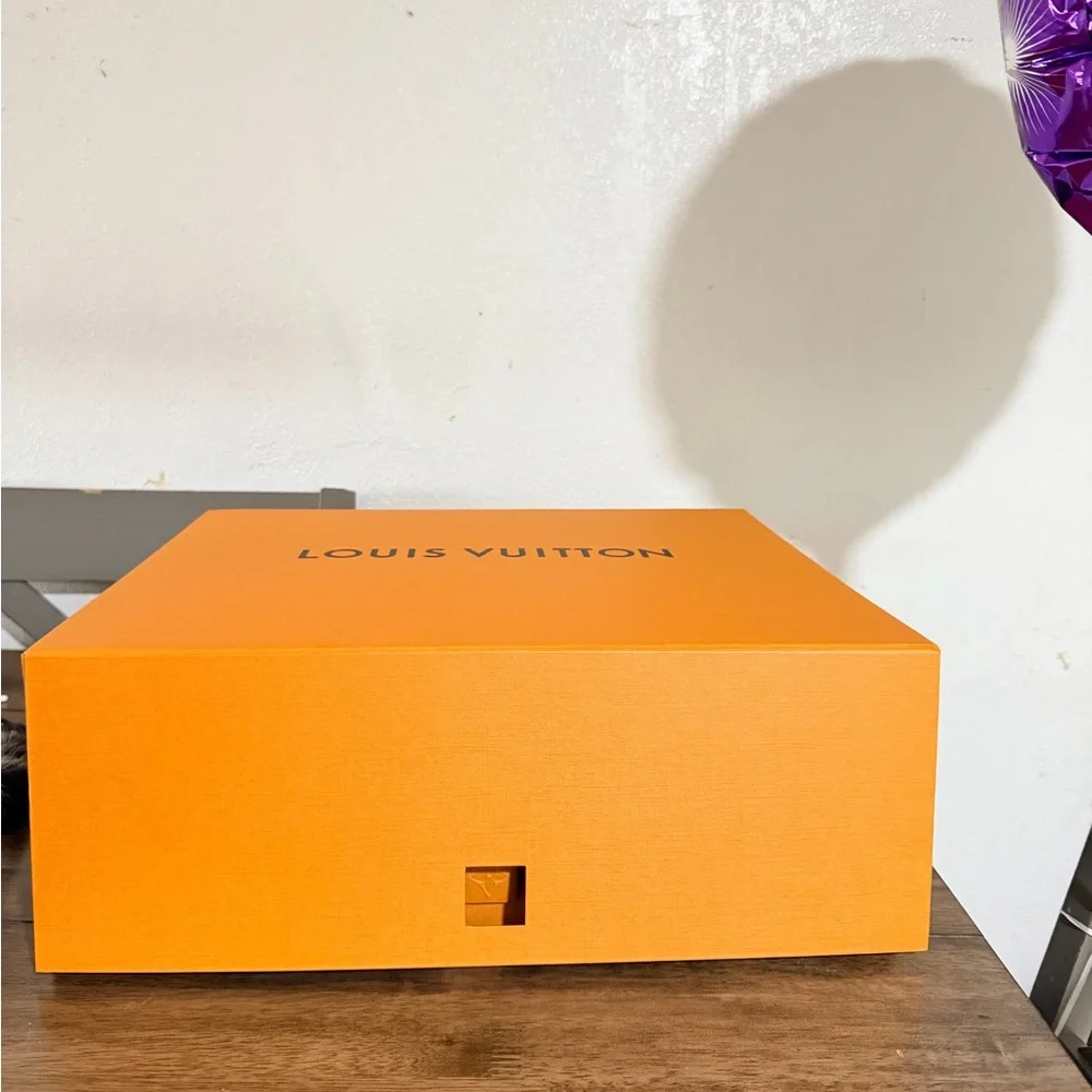Louis Vuitton Orange Luxury Drawer Box – Authentic Designer Packaging